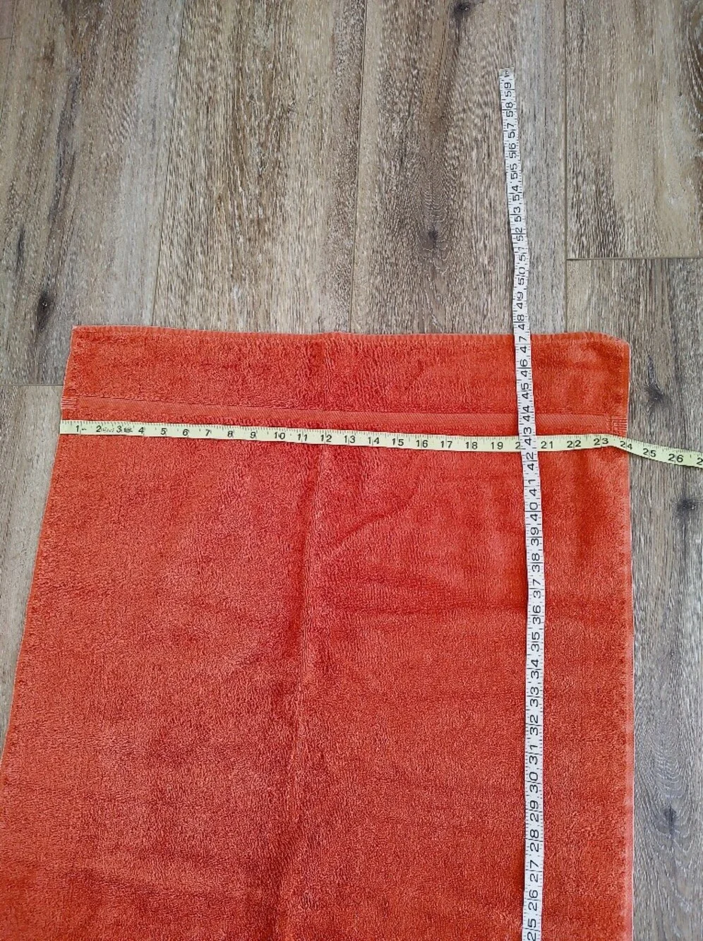Vintage Royal Family By Cannon Orange 80s Bath Towel Cotton Made In USA